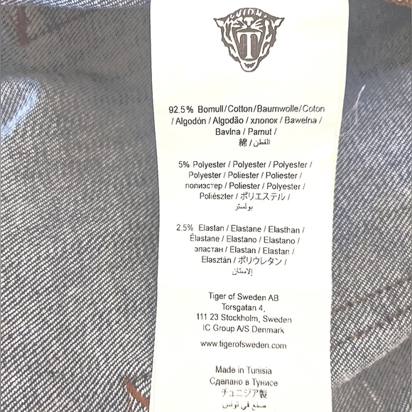 Tiger of Sweden Shelly High Waist Designer Dark Denim Wash Jeans. Sz 26. HP! - Picture 7 of 11